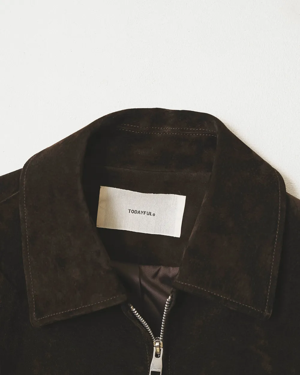 PRE-ORDER] TODAYFUL - Suede Zip Blouson