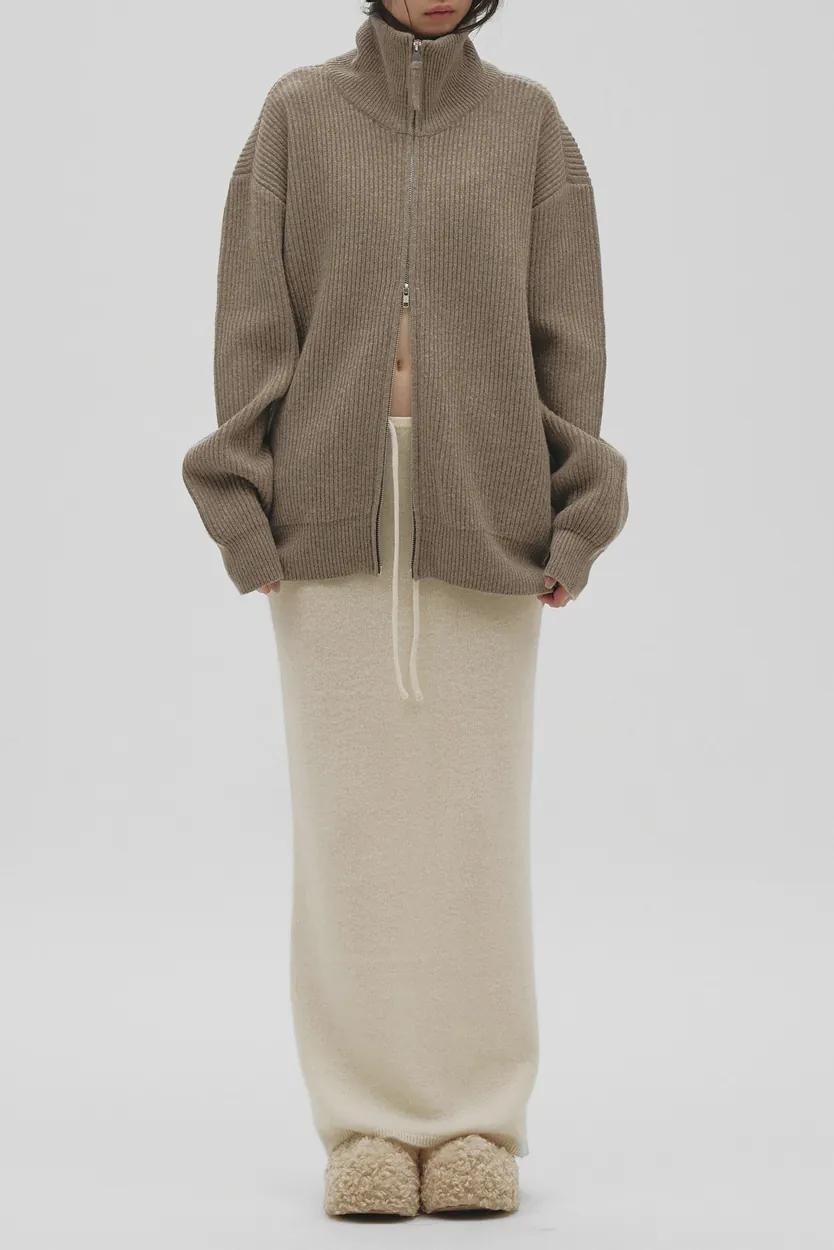 PRE-ORDER] TODAYFUL - Zipup Knit Cardigan