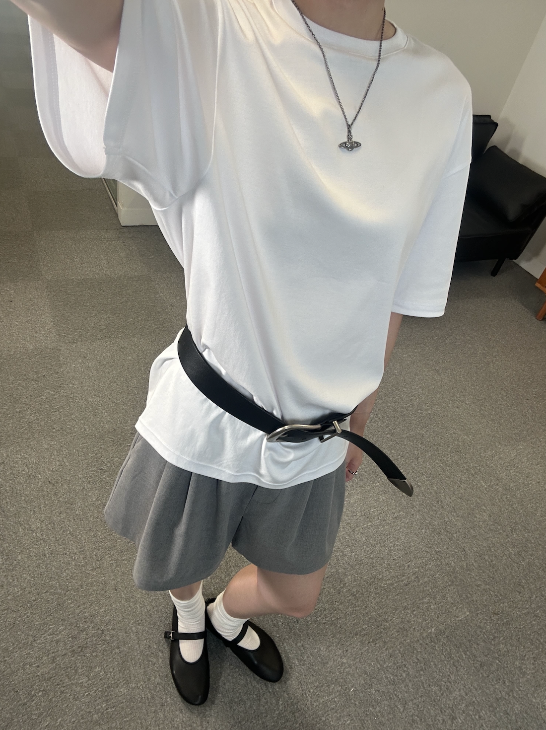 2026.07 Gender Free 匹馬棉極簡廓型Tee(女)