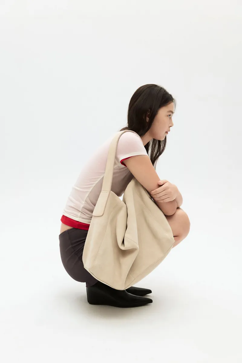 Suede Carryall Tote 麂皮托特包