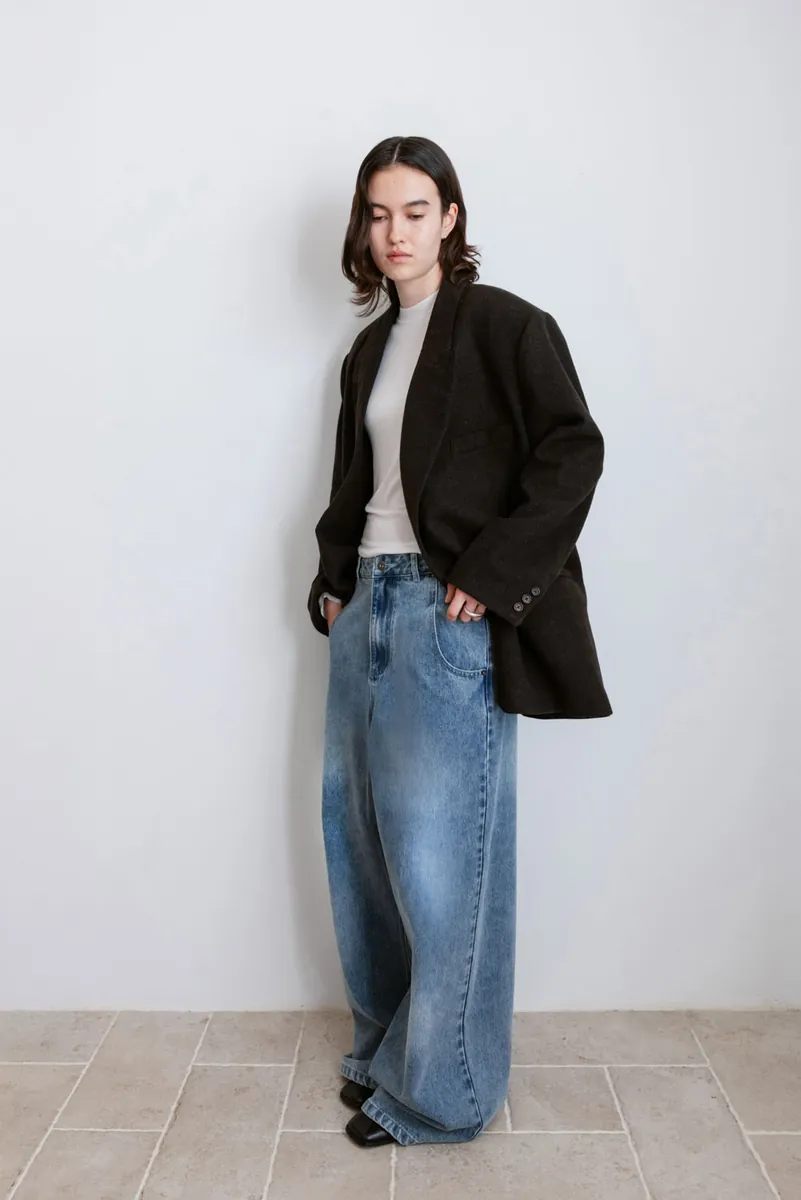 Gender Free Wool Blend Coat
