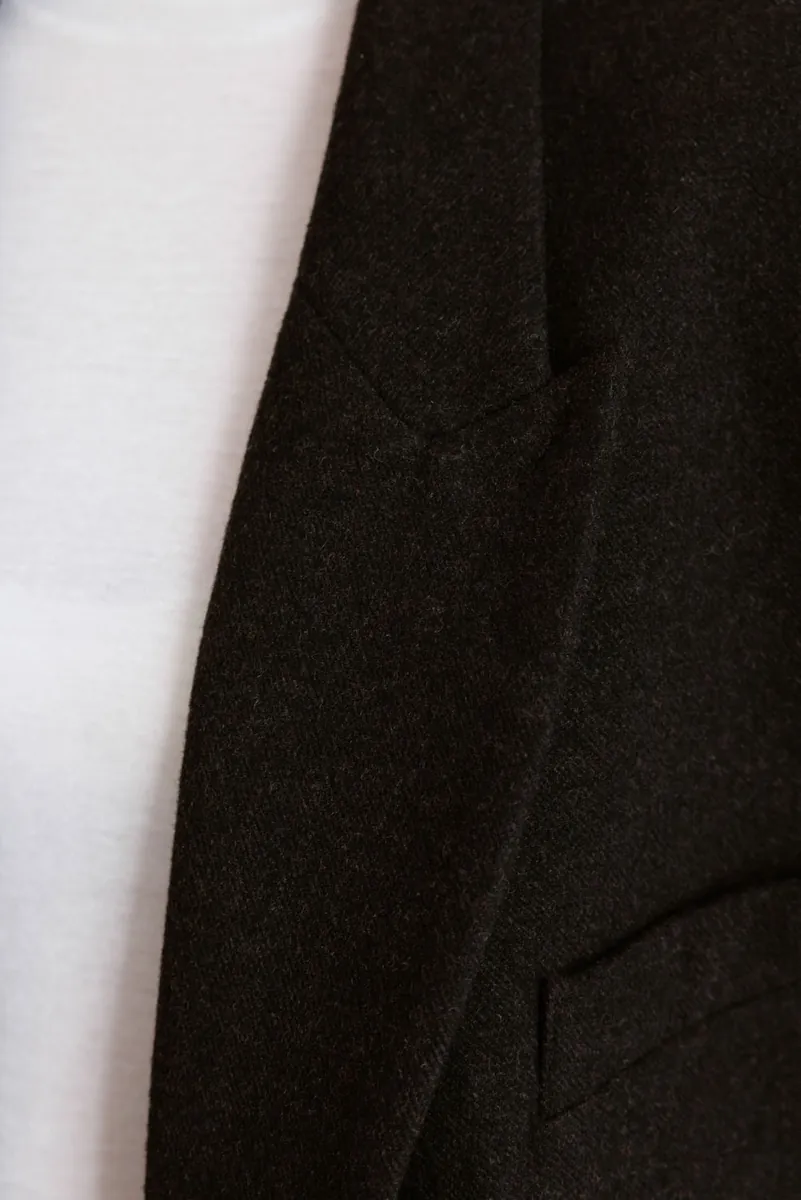 Gender Free Wool Blend Coat