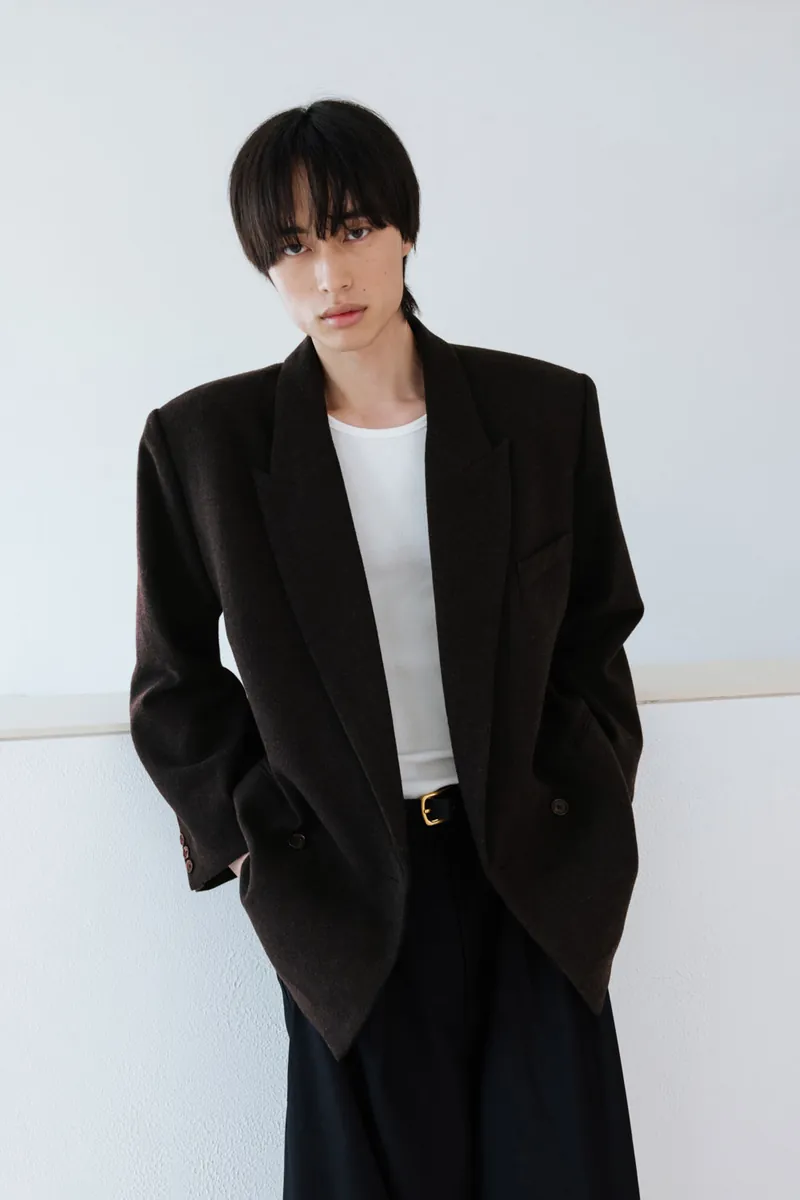 Gender Free Wool Blend Coat
