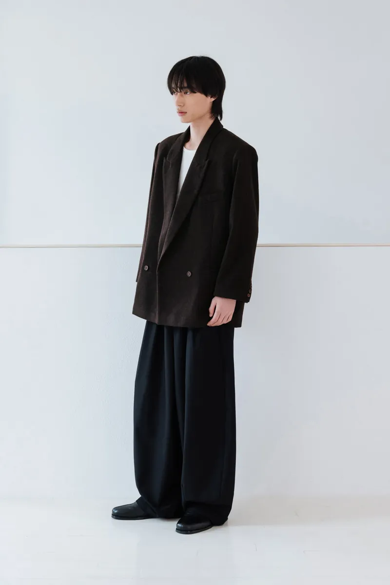 Gender Free Wool Blend Coat