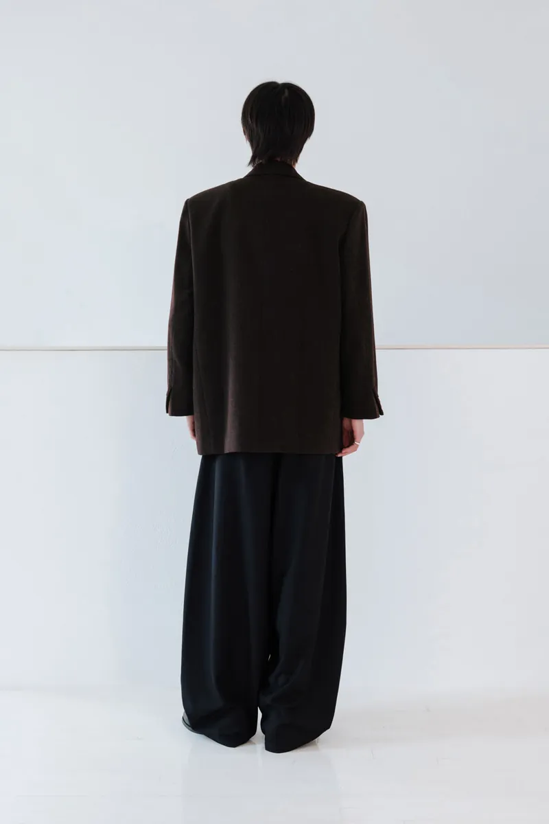 Gender Free Wool Blend Coat