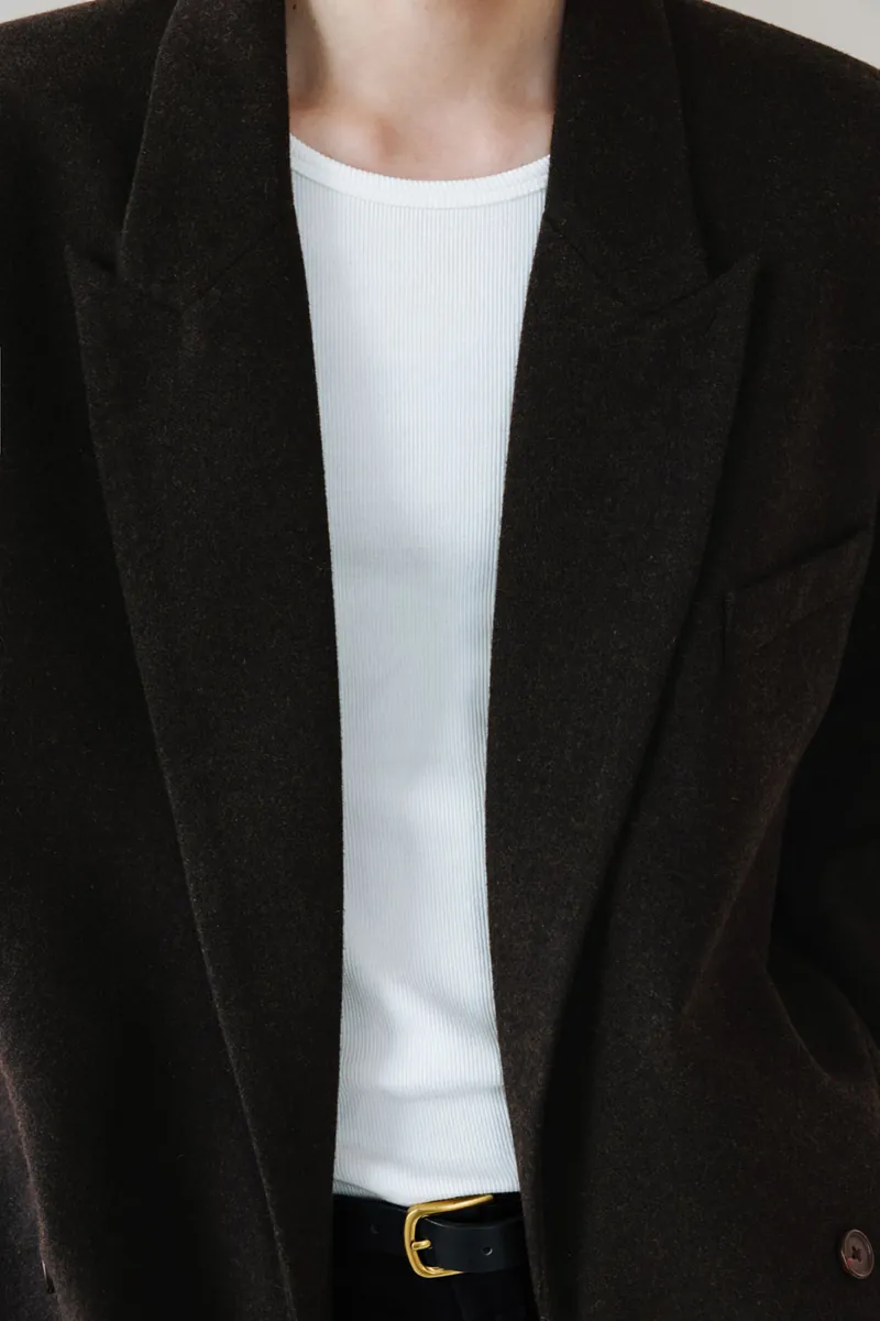 Gender Free Wool Blend Coat