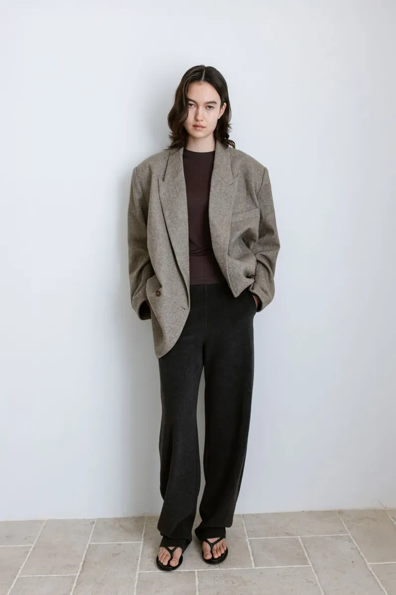 Gender Free Wool Blend Coat