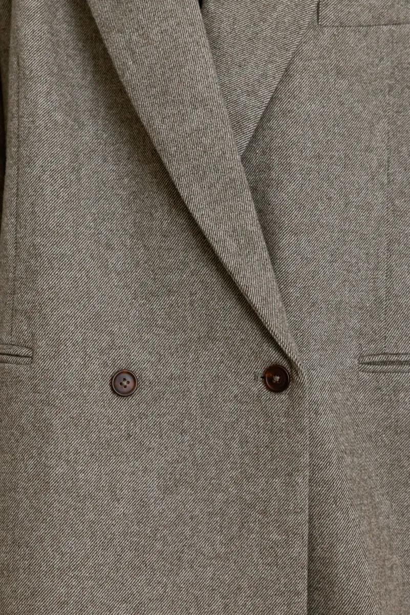 Gender Free Wool Blend Coat