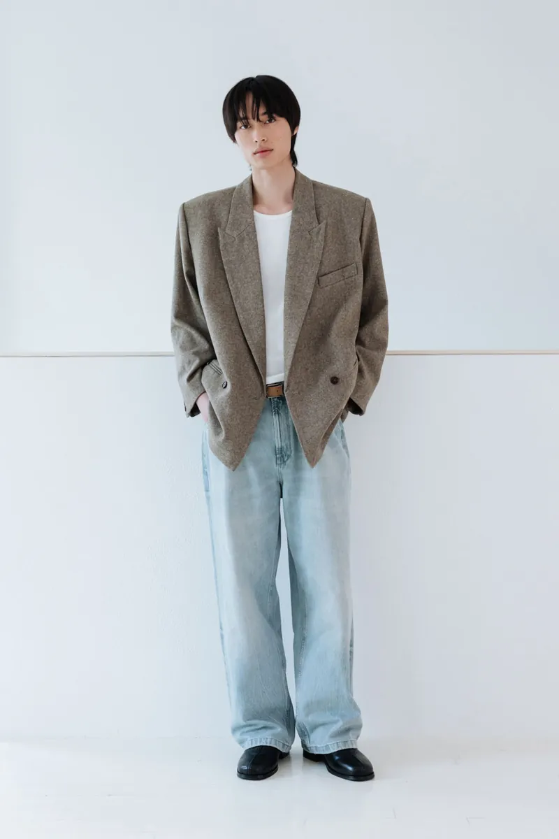 Gender Free Wool Blend Coat