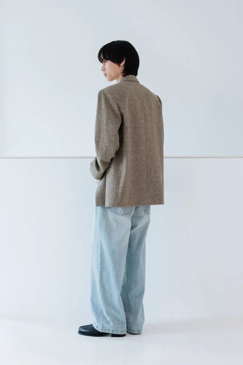Gender Free Wool Blend Coat