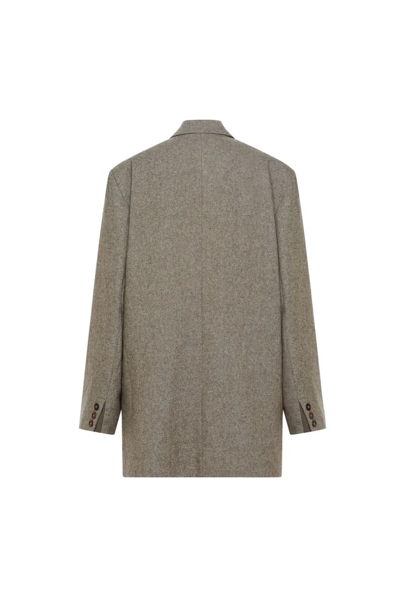 Gender Free Wool Blend Coat