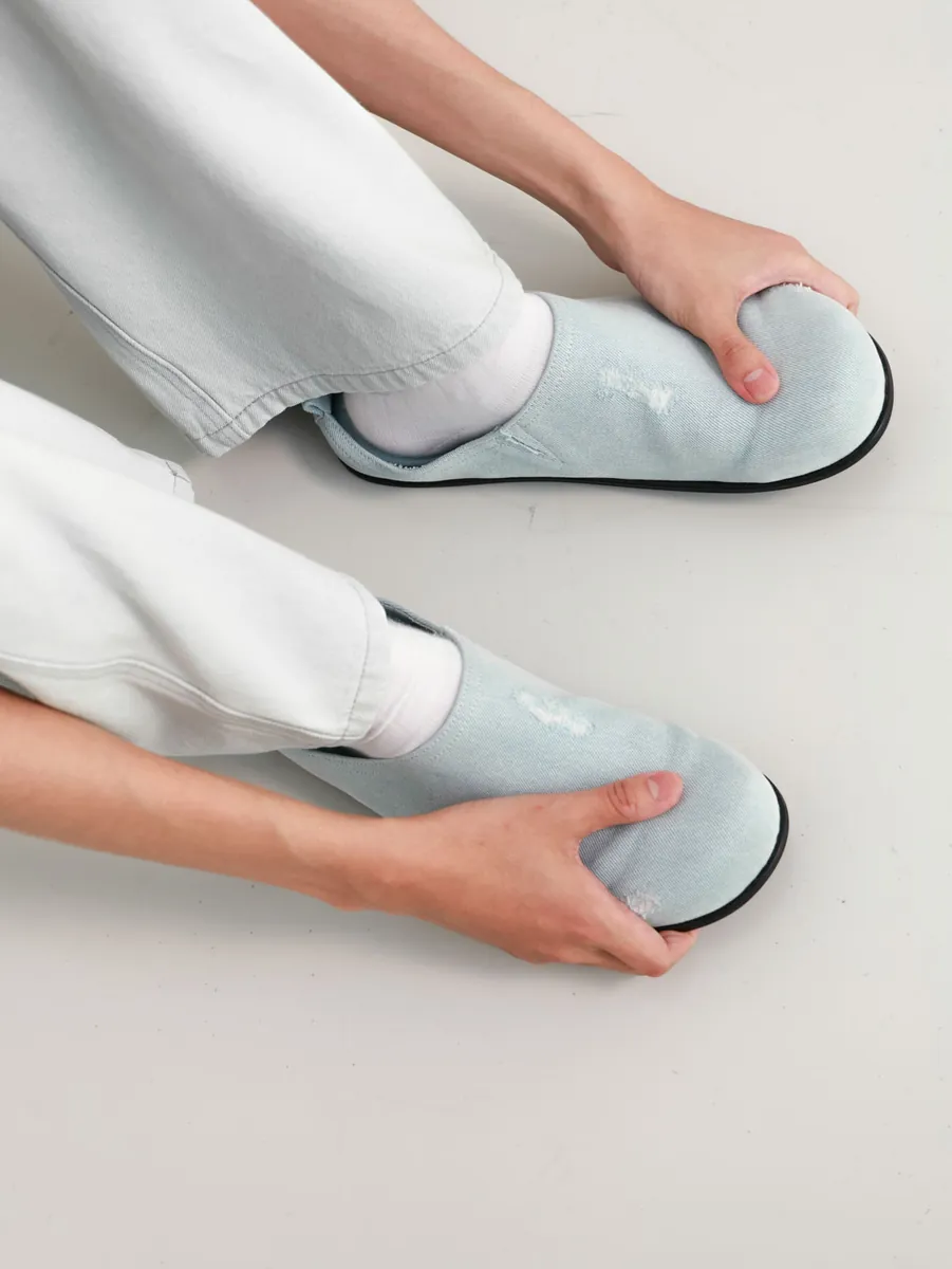 Studio Doe - Round Head Denim Muller Shoes