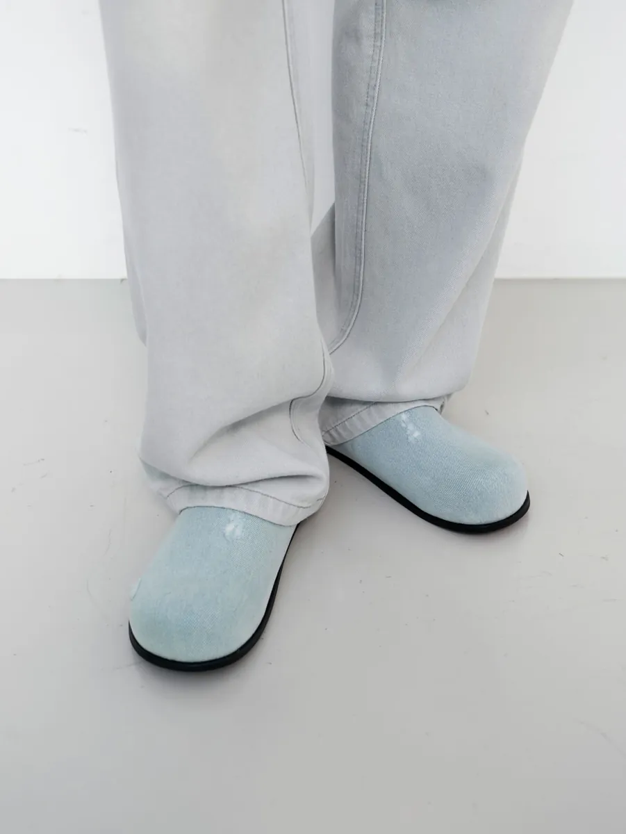 Studio Doe - Round Head Denim Muller Shoes