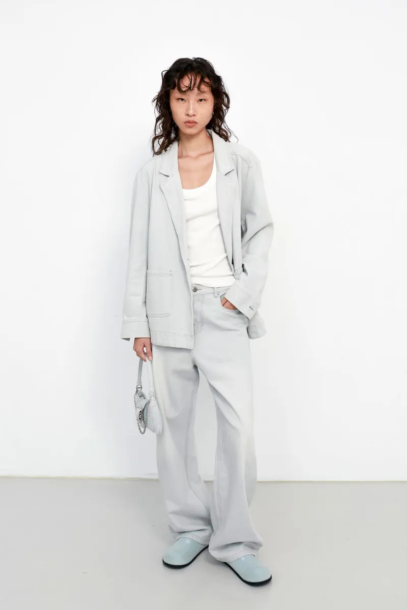 Studio Doe - Round Head Denim Muller Shoes