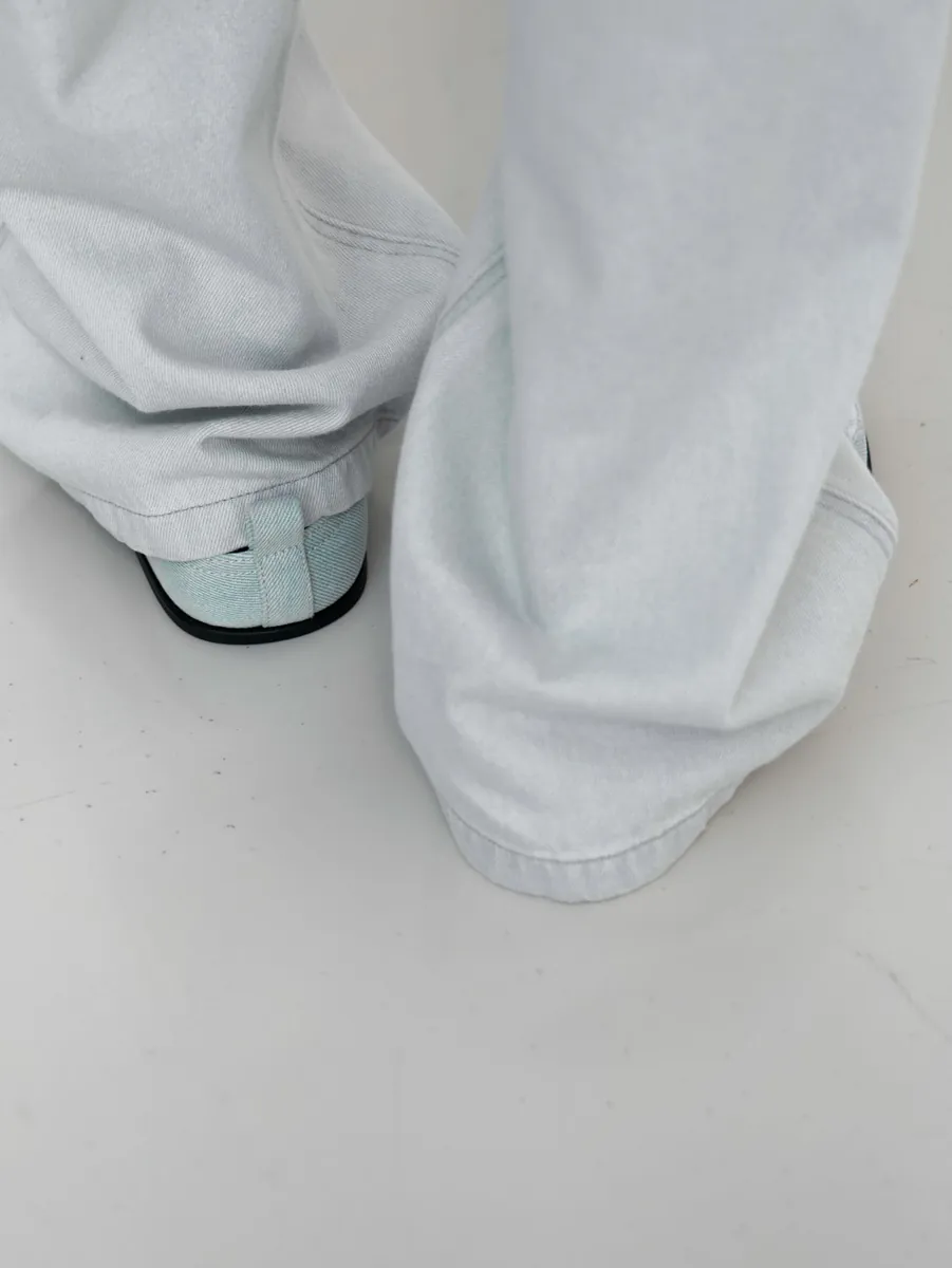 Studio Doe - Round Head Denim Muller Shoes
