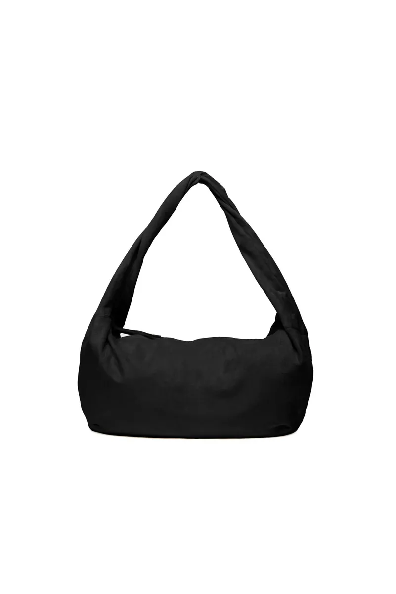 Studio Doe - Faux Suede Twist Shoulder Bag