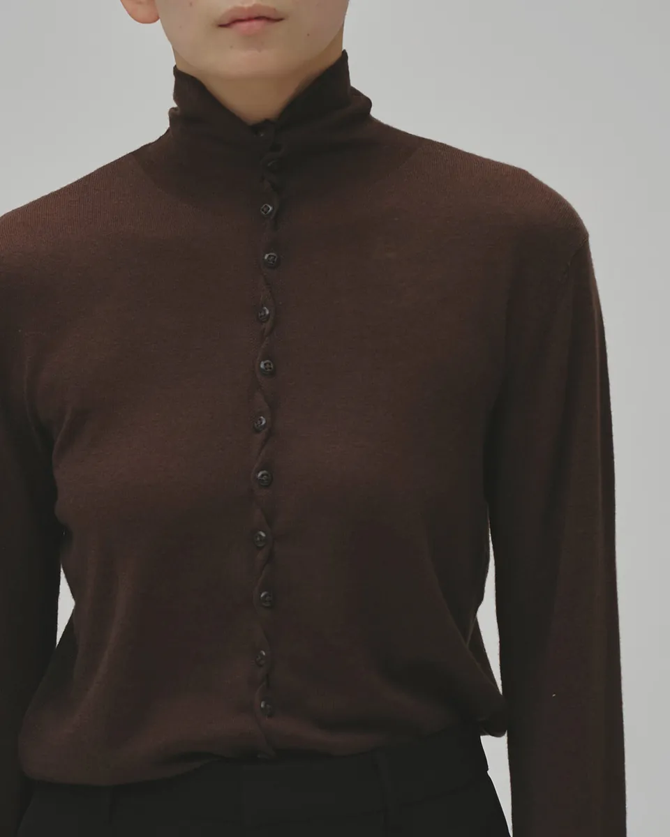 [Autumn New Preorder] Turtleneck Button Knit