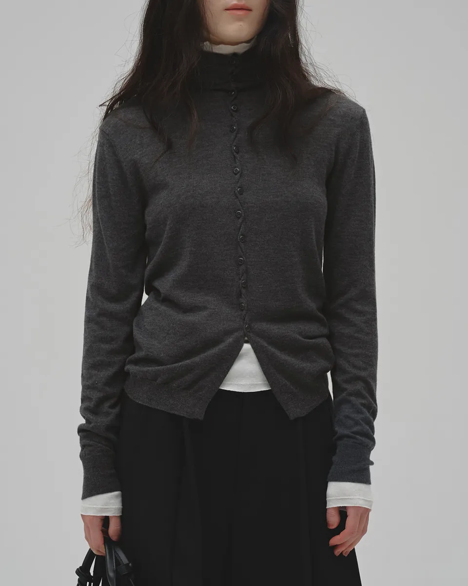 [Autumn New Preorder] Turtleneck Button Knit
