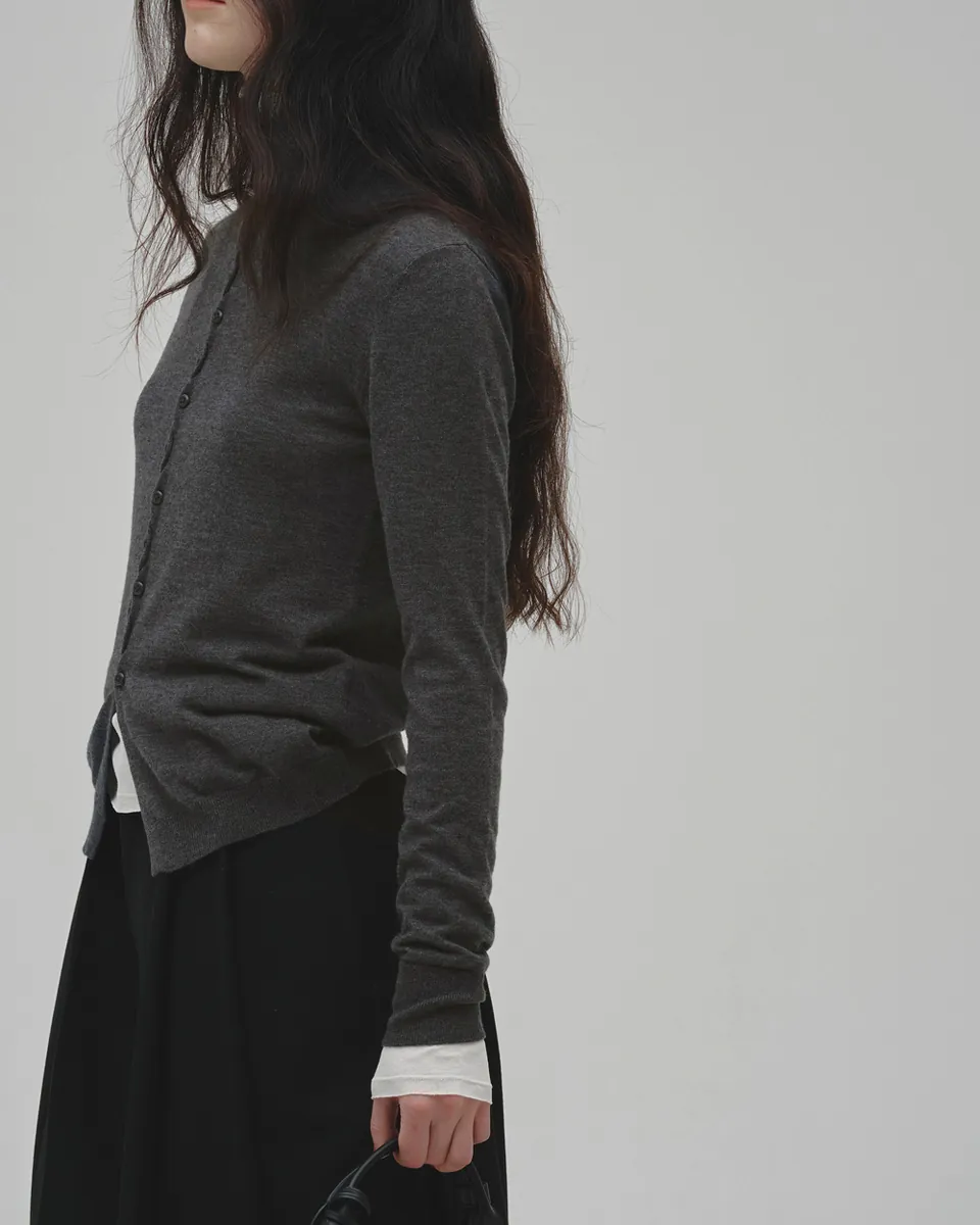 [Autumn New Preorder] Turtleneck Button Knit