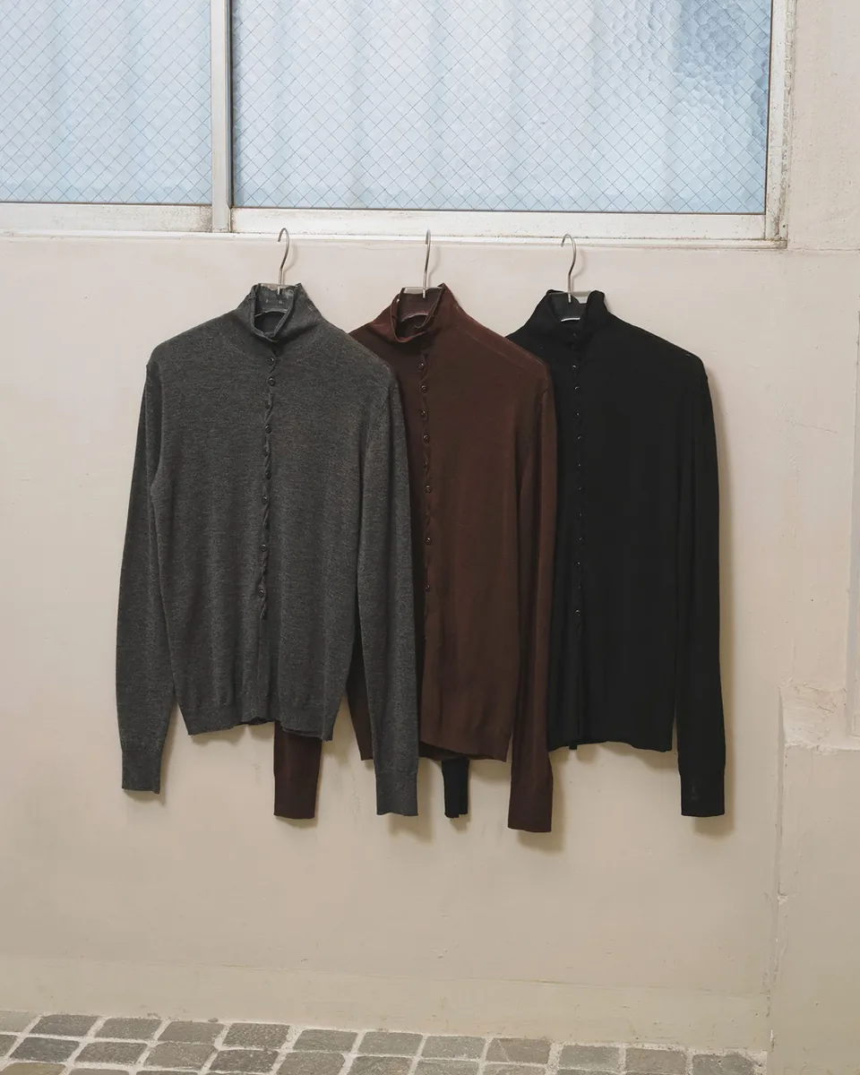 [Autumn New Preorder] Turtleneck Button Knit