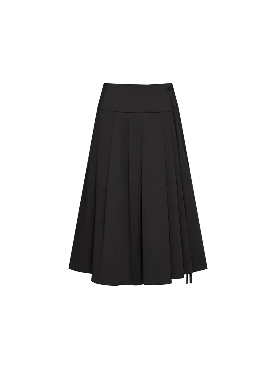 Studio Doe - Irregular Wide Pleated Midi Skirt