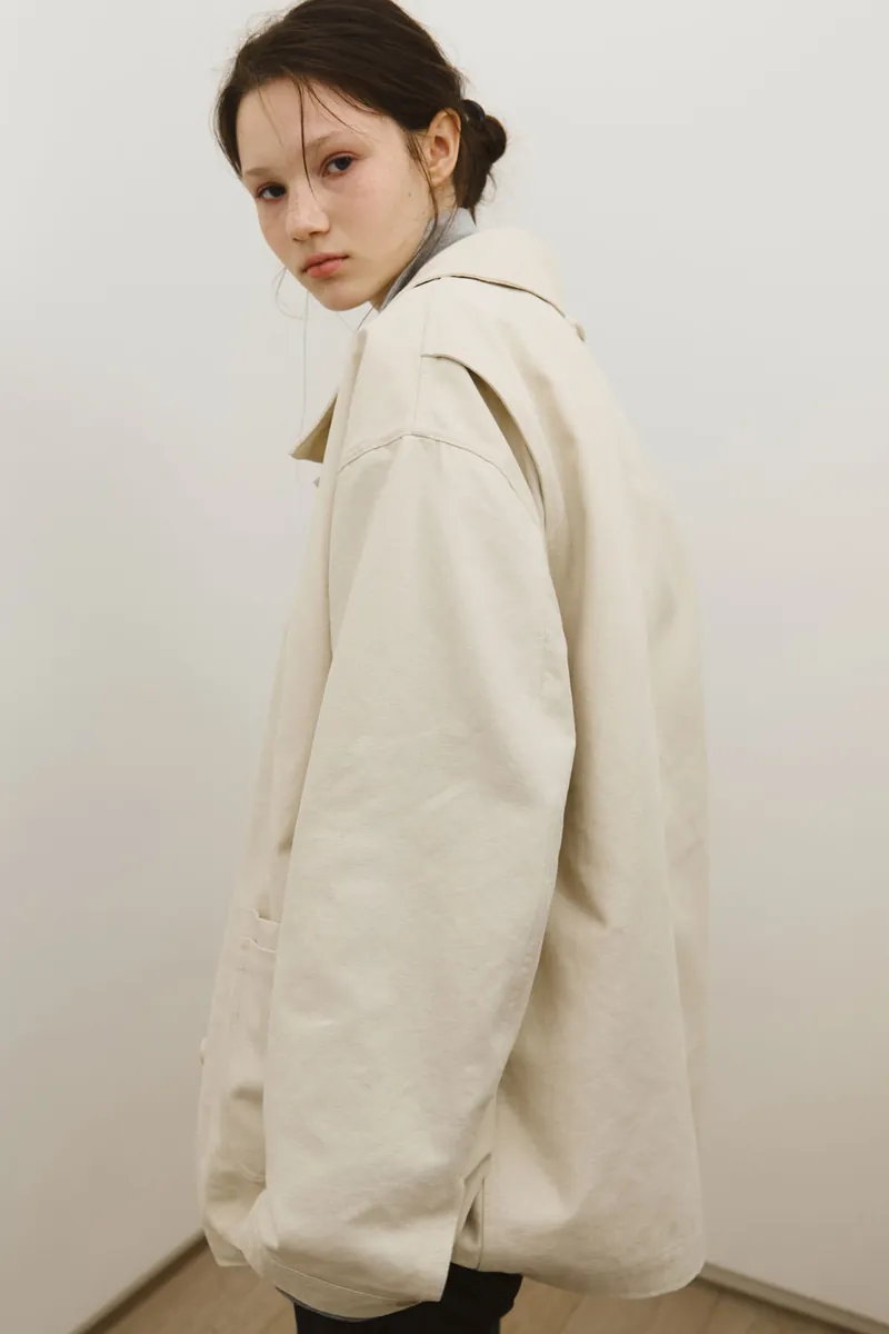 2-in-1 Multi-Pocket Washed Cotton Jacket