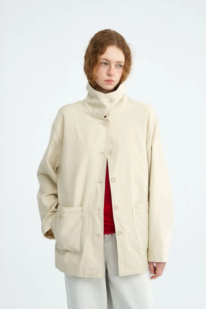 2-in-1 Multi-Pocket Washed Cotton Jacket