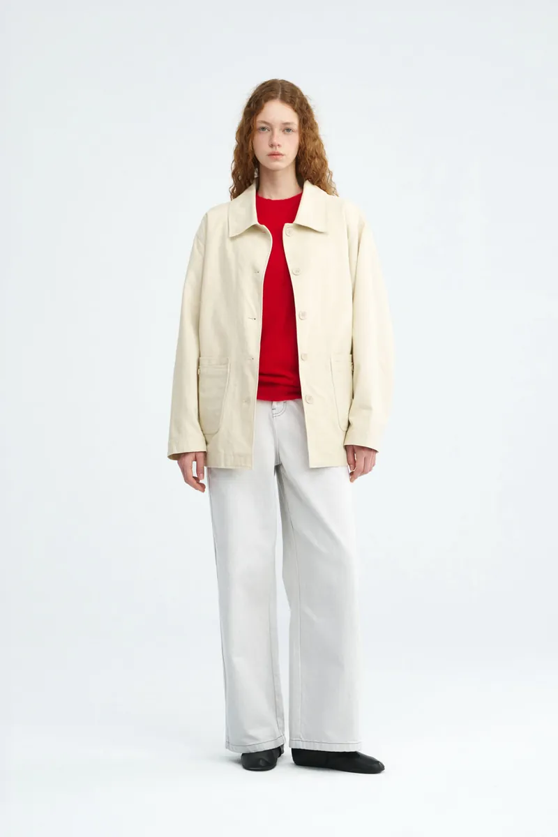 2-in-1 Multi-Pocket Washed Cotton Jacket