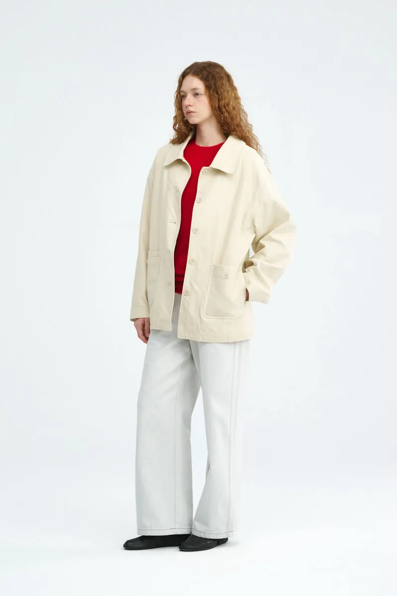 2-in-1 Multi-Pocket Washed Cotton Jacket