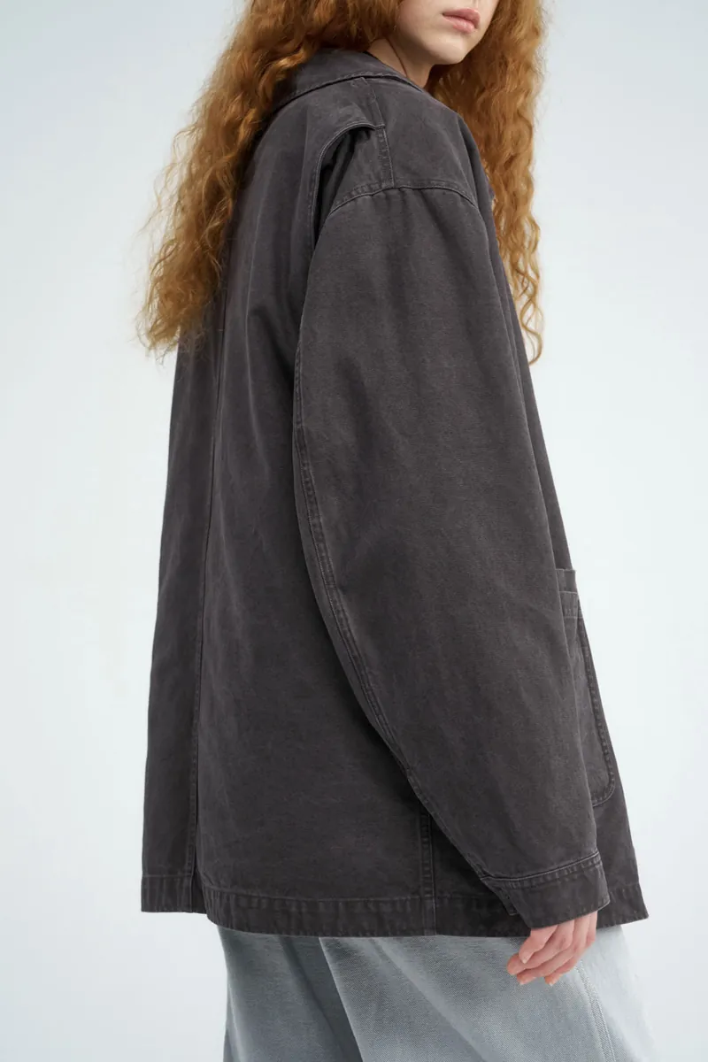 2-in-1 Multi-Pocket Washed Cotton Jacket