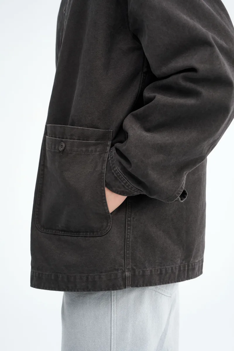 2-in-1 Multi-Pocket Washed Cotton Jacket