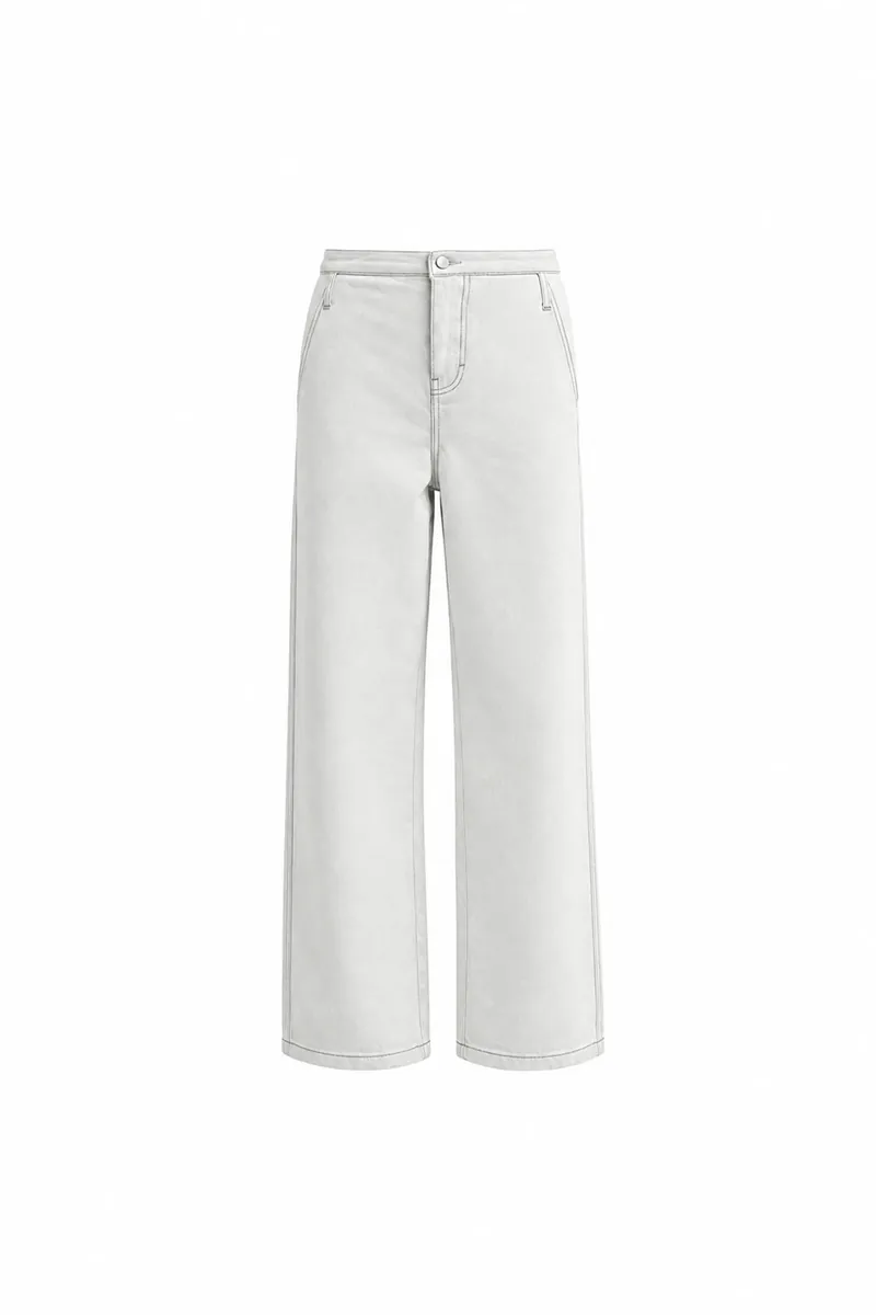 Buckle Two-Tone Adjustable Work Pants