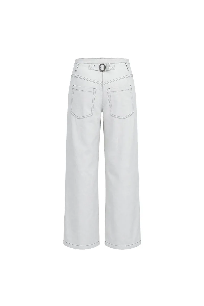 Buckle Two-Tone Adjustable Work Pants