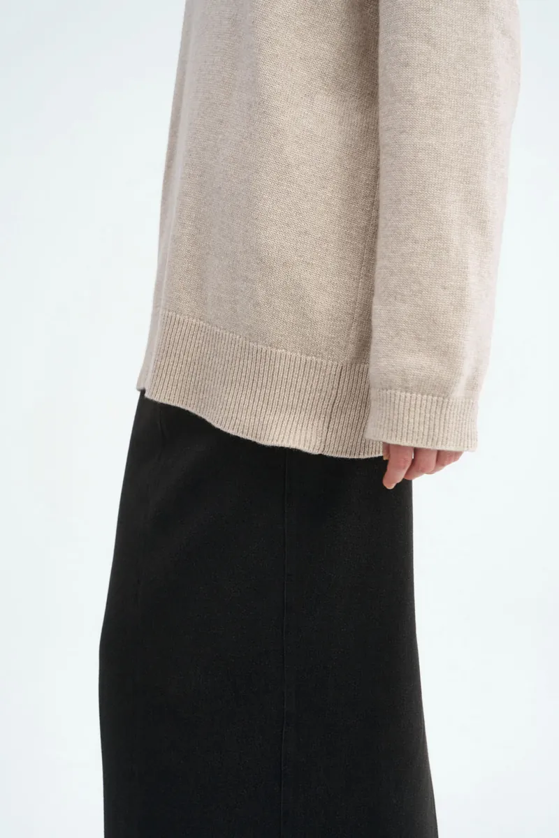 V-Neck Long Sweater