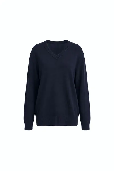 V-Neck Long Sweater