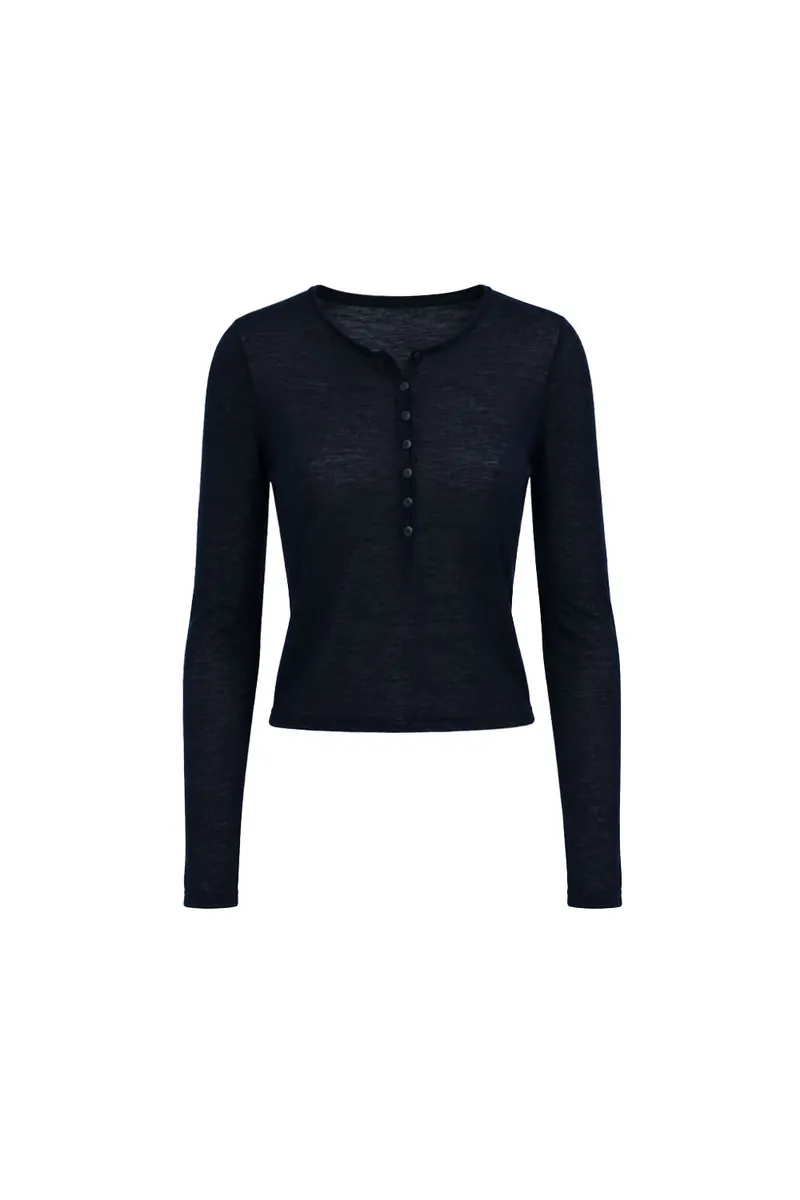 Merino Blend Henley