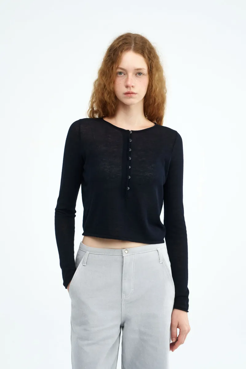 Merino Blend Henley