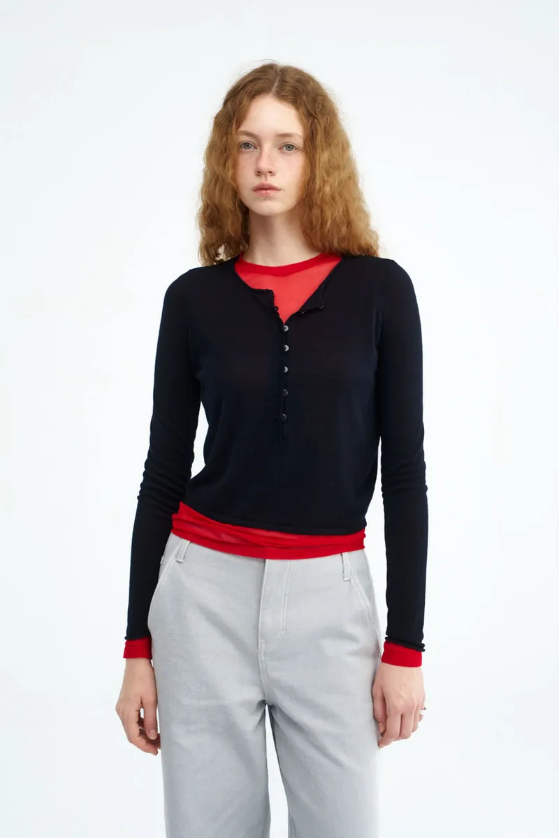 Merino Blend Henley