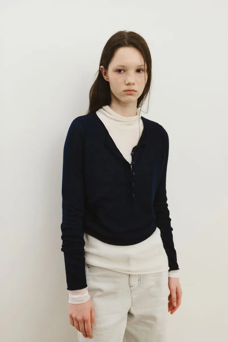 Merino Blend Henley