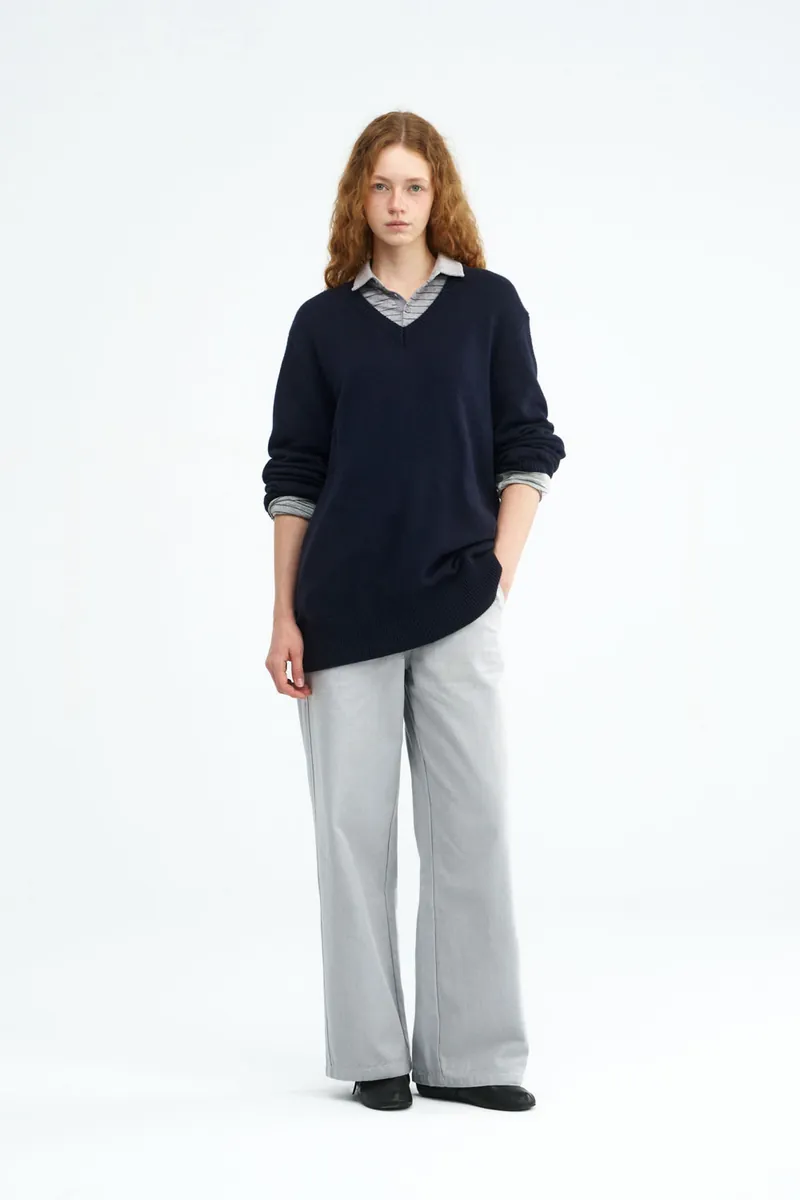 Striped Side-Button Knit Polo