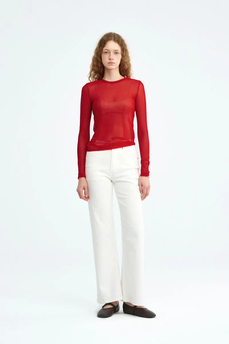 Sheer Mesh Top