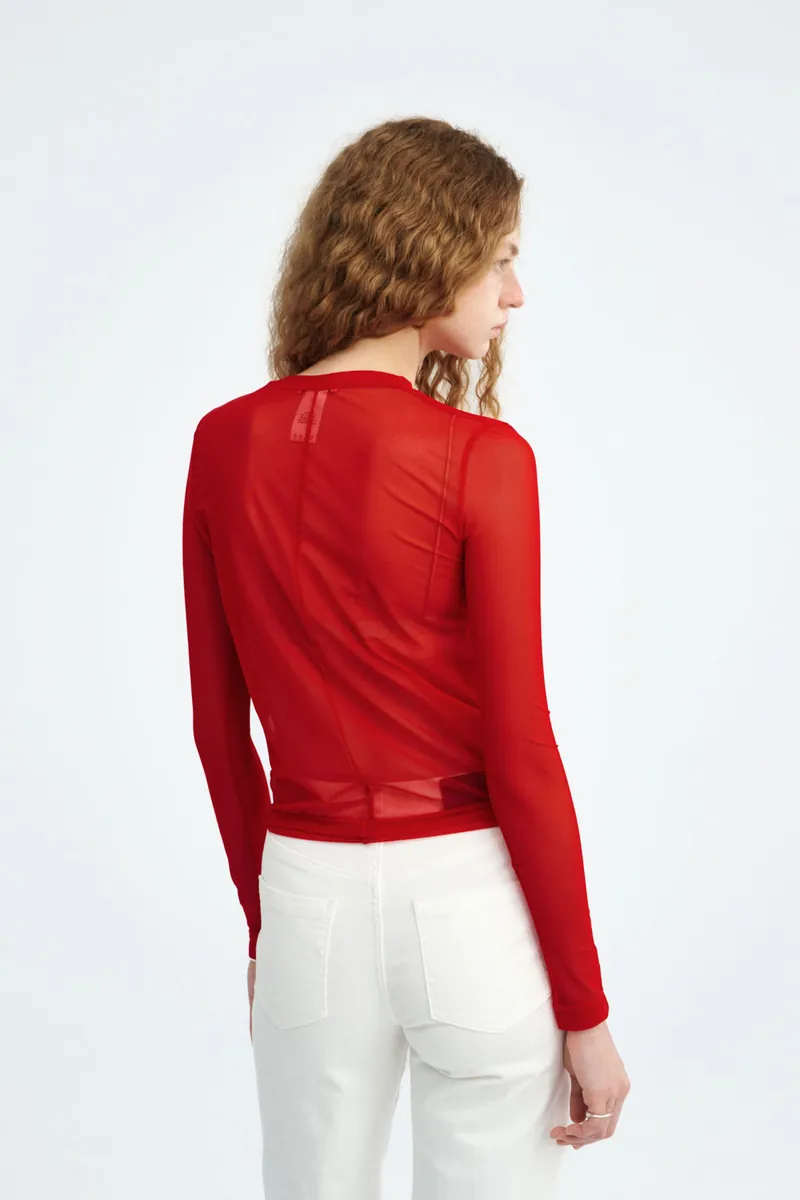 Sheer Mesh Top