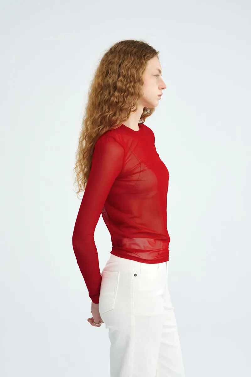 Sheer Mesh Top