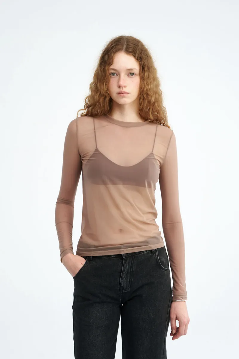 Sheer Mesh Top