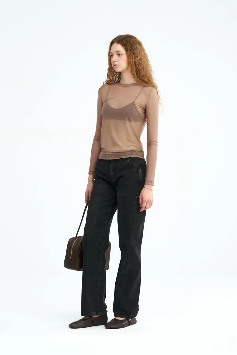 Sheer Mesh Top