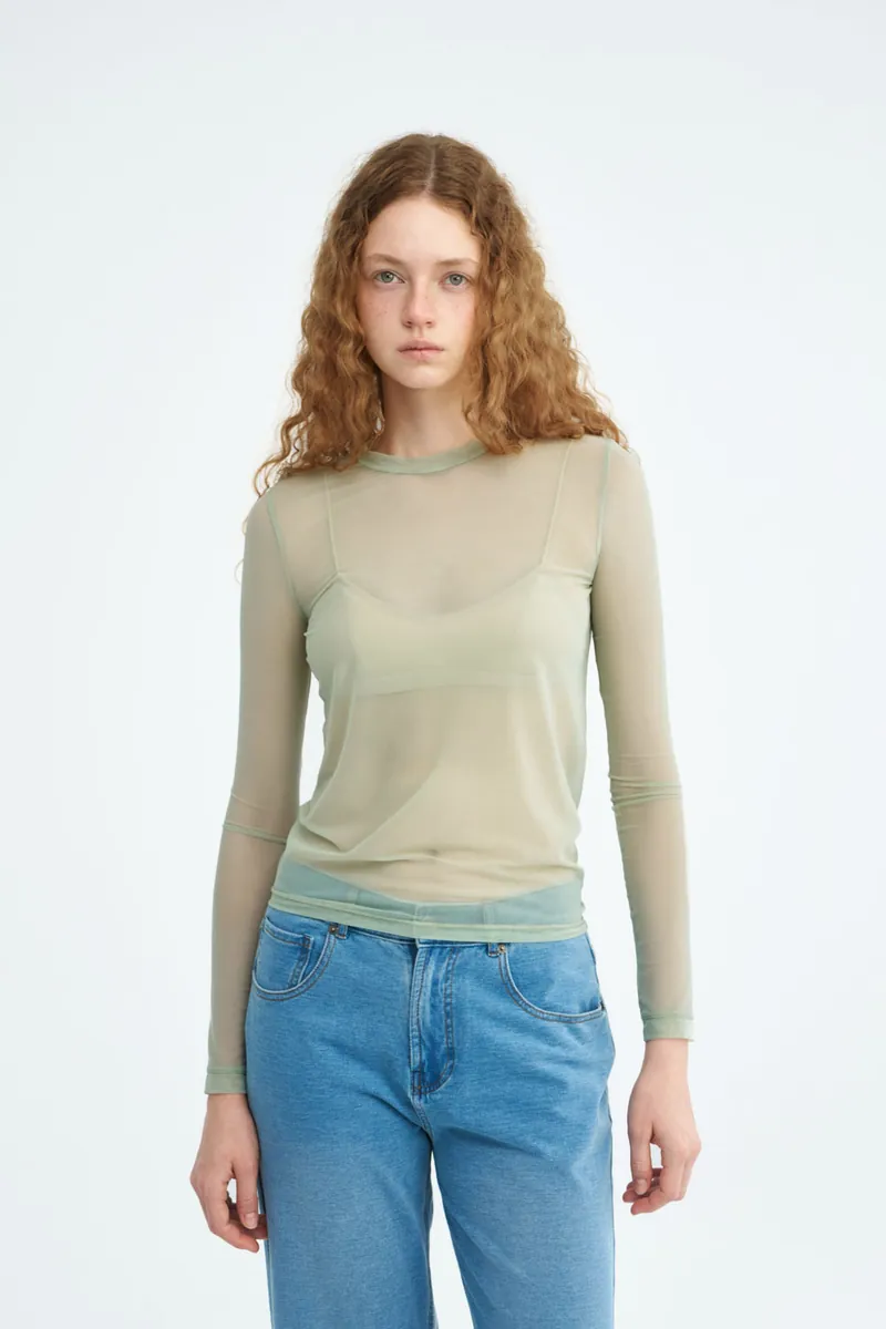 Sheer Mesh Top