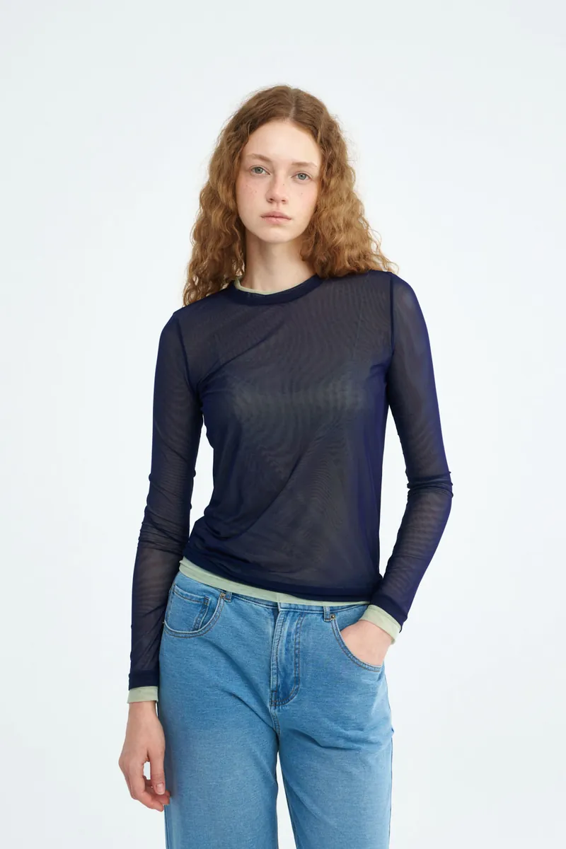 Sheer Mesh Top
