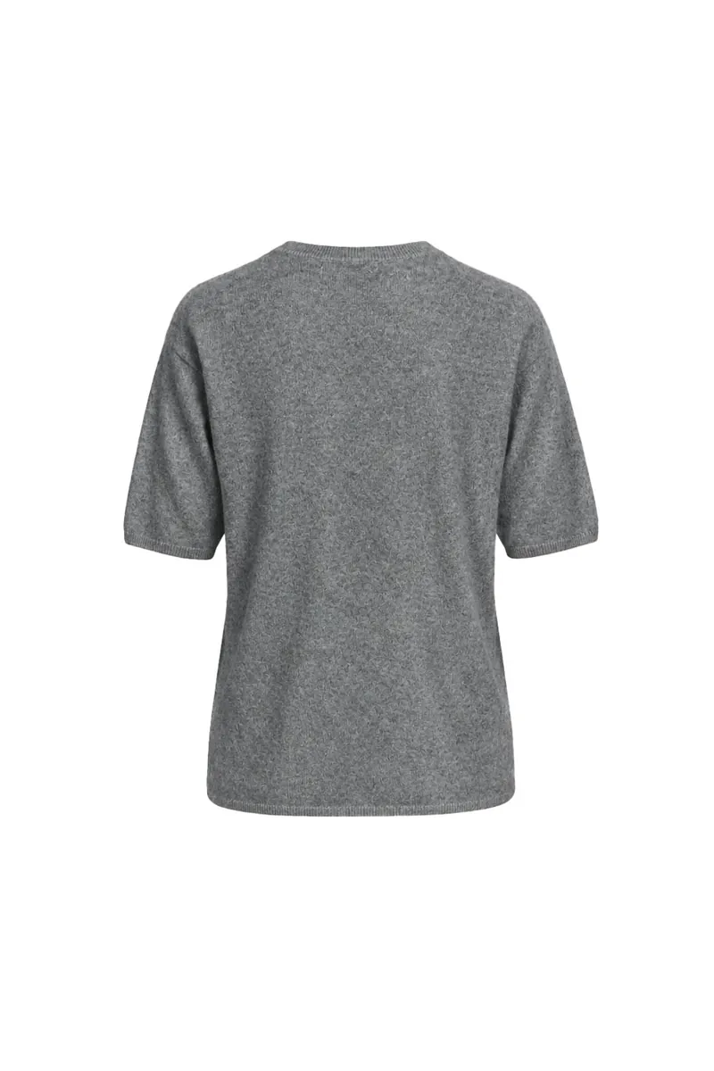 100% Cashmere Crew-Neck Short-Sleeve Sweater