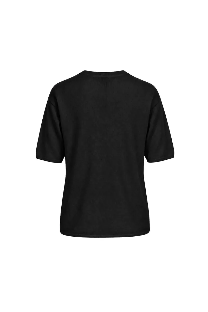 100% Cashmere Crew-Neck Short-Sleeve Sweater