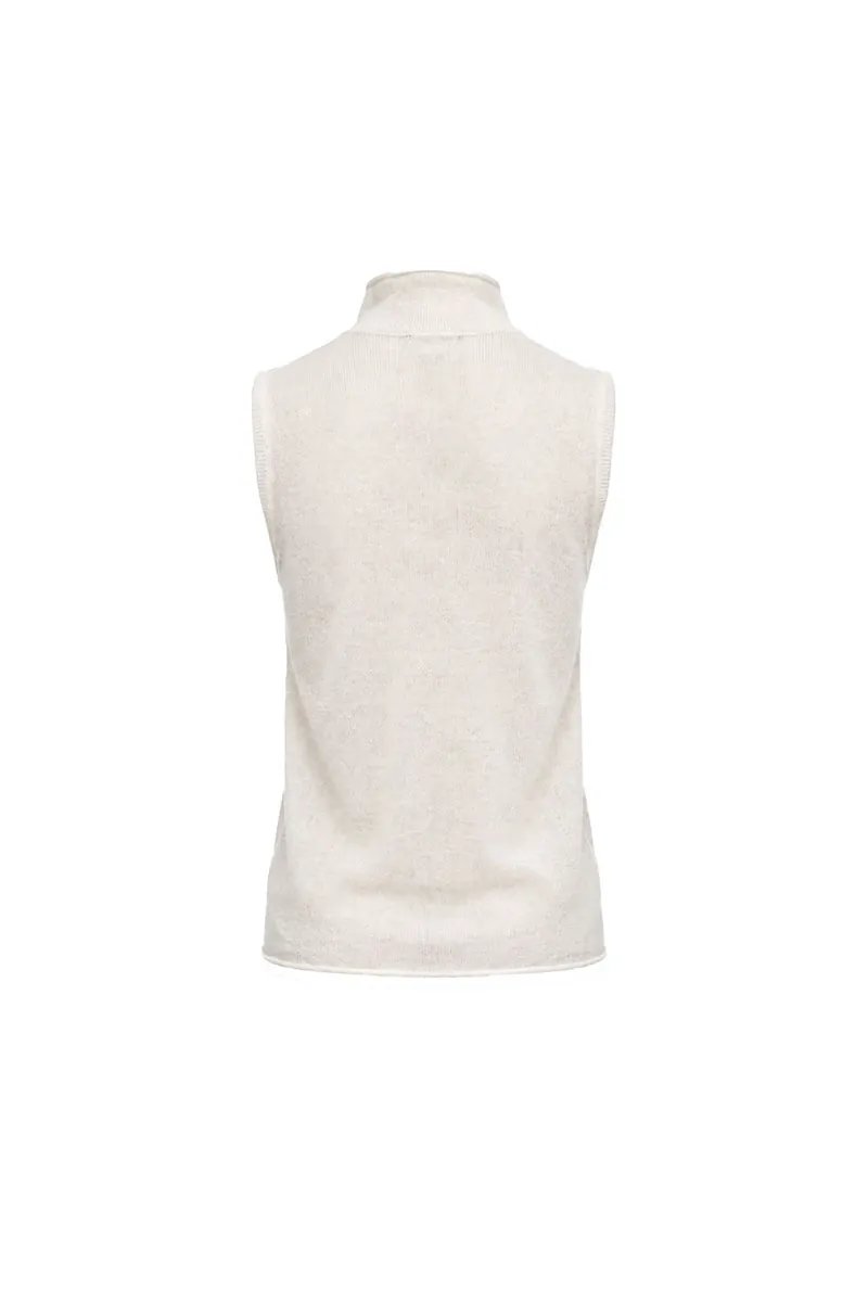 Soft Alpaca-Blend Side-Button Vest
